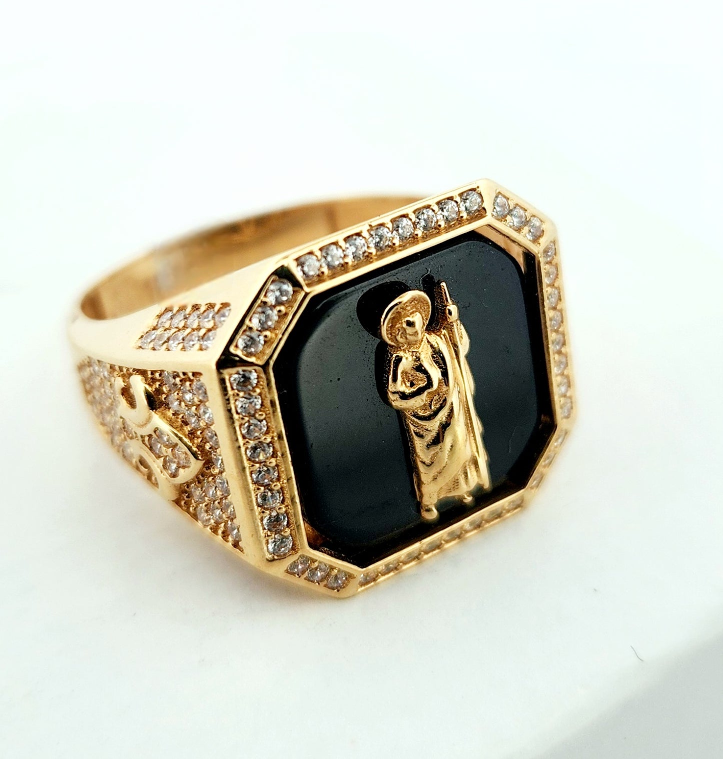Man's 18k San Judas Tadeo ring