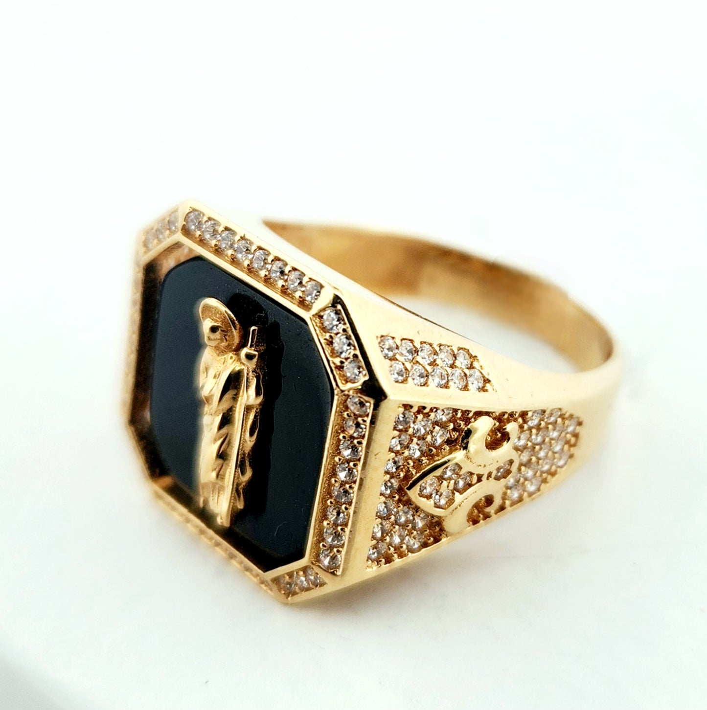 Man's 18k San Judas Tadeo ring