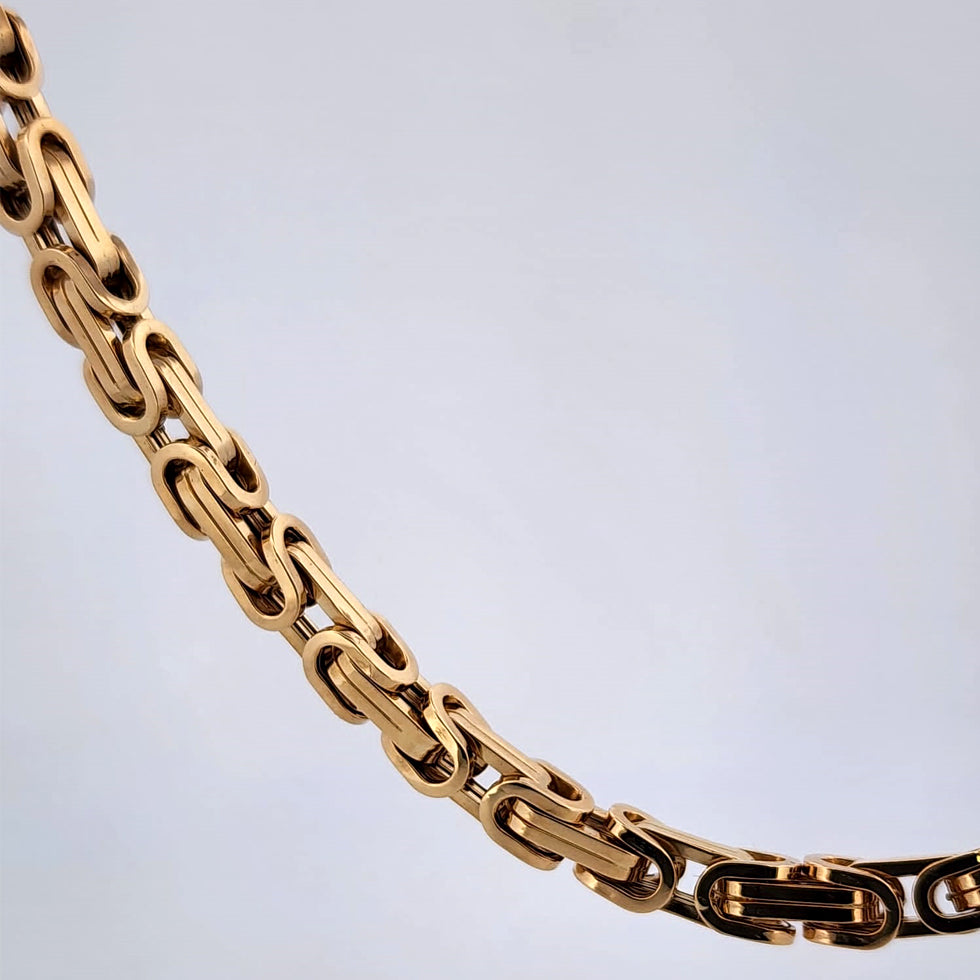 18K BAZANTINE CHAIN.