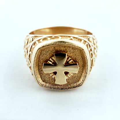 MEN'S 14k Cross ring