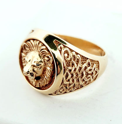 MEN'S 14k Lion head ring