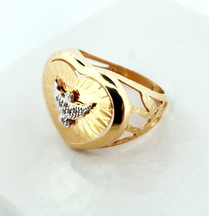 WOMAN'S 18k Heart with pigeon ring