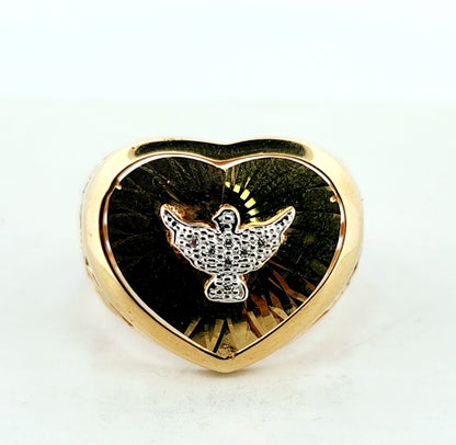 WOMAN'S 18k Heart with pigeon ring