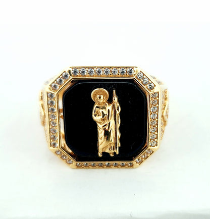 Man's 18k San Judas Tadeo ring