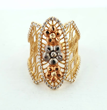 WOMAN'S 18k Openwork flowers patern 2