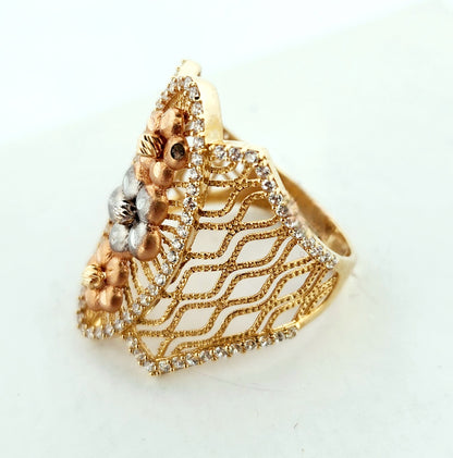 WOMAN'S 18k Openwork flowers patern 2