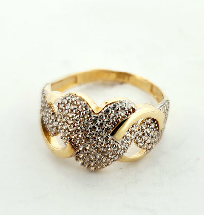 WOMAN'S 18k Chained hard with stones/zircon stones