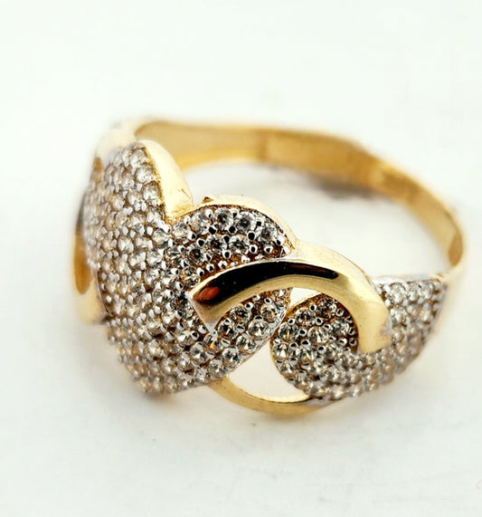 WOMAN'S 18k Chained hard with stones/zircon stones