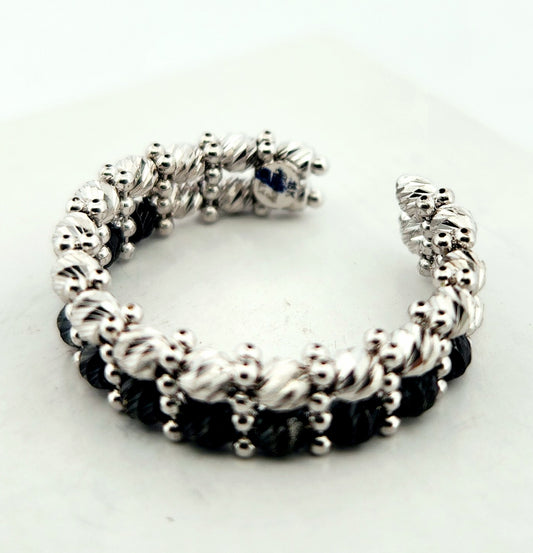 WOMAN'S 18k 2 Colors diamonds ball ring