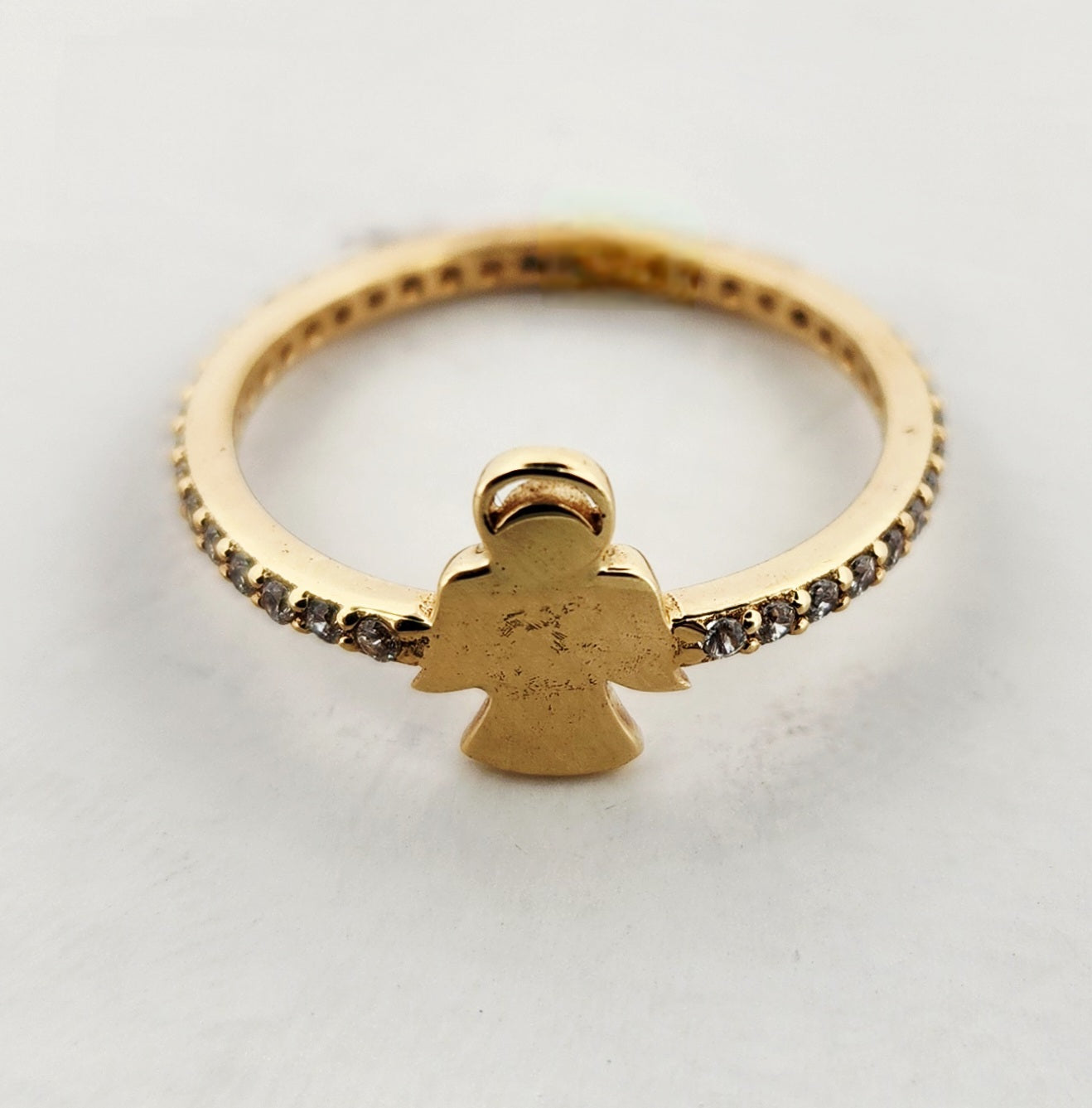 WOMAN'S 18K pigeon shapew ring with stones