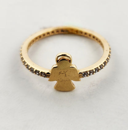 WOMAN'S 18K pigeon shapew ring with stones